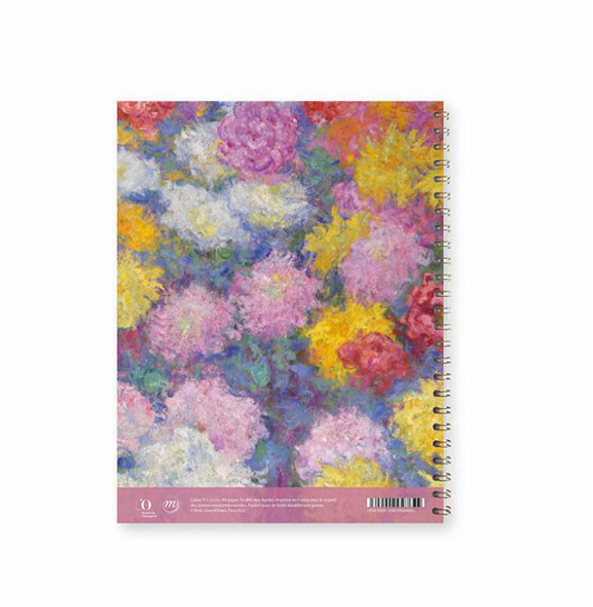 Spiral notebook Claude Monet - Chrysanthemums, 1897