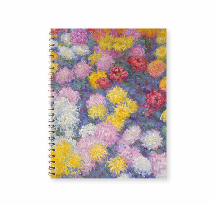 Spiral notebook Claude Monet - Chrysanthemums, 1897