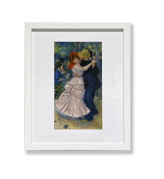 Dance at Bougival White Frame