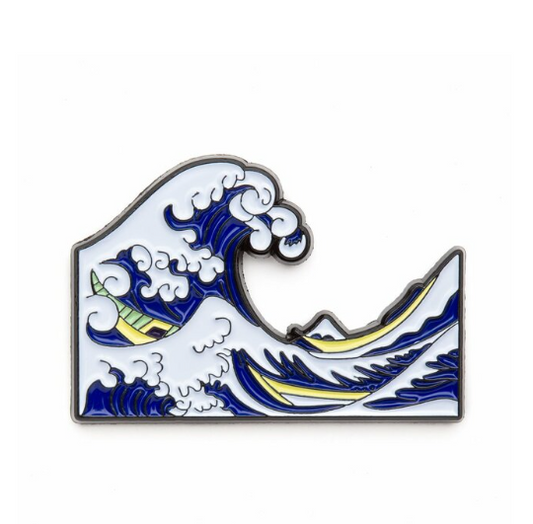 Hokusai "The Wave" Enamel Pin