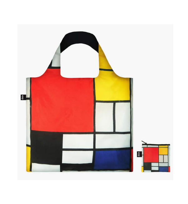 Mondrian Packable Tote Bag